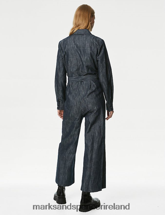 Marks & Spencer Women Utility Jumpsuit Denim Clothing 2VJ8DF1965
