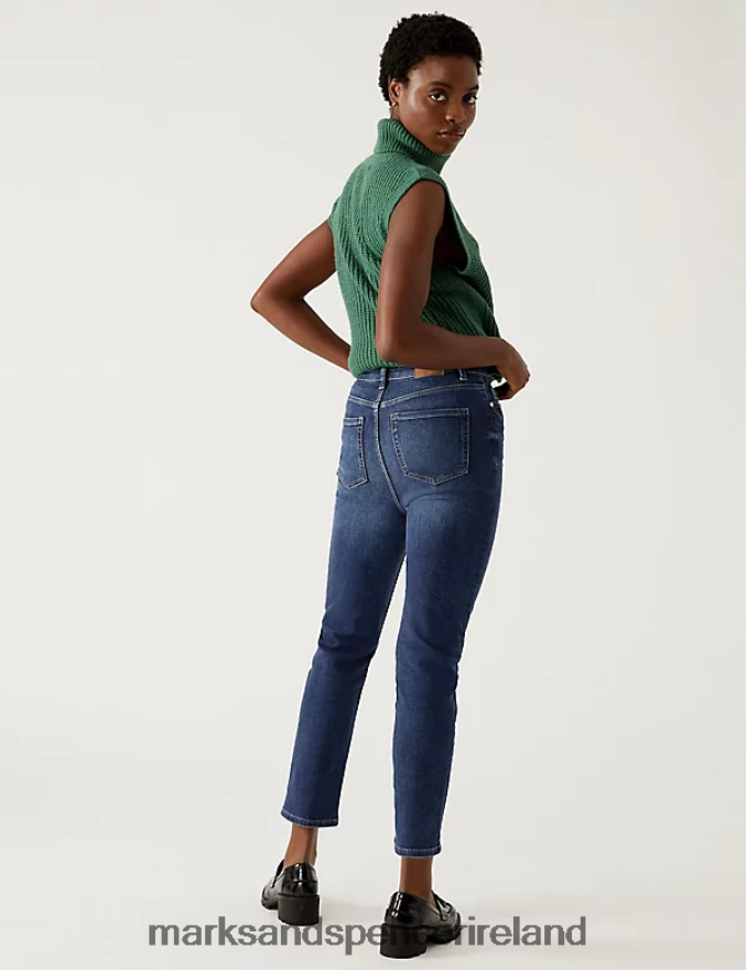 Marks & Spencer Women Harper Supersoft Cigarette Jeans Indigo Clothing 2VJ8DF3086