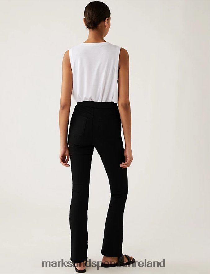 Marks & Spencer Women Flared Jeggings Black Clothing 2VJ8DF3059