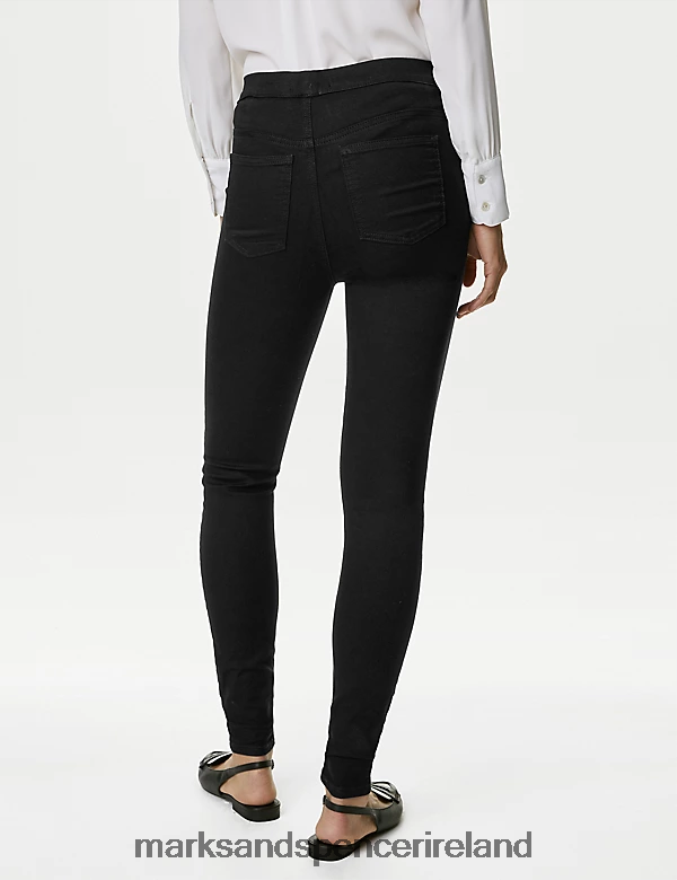 Marks & Spencer Women High Waisted Jeggings Black Clothing 2VJ8DF60