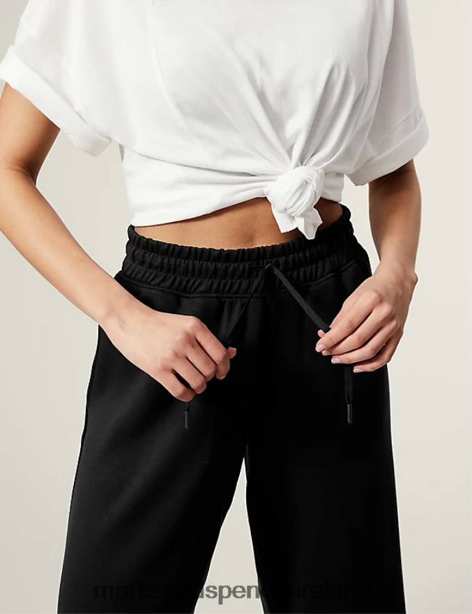 Marks & Spencer Women High Waisted Wide Leg Culottes Black Clothing 2VJ8DF2262