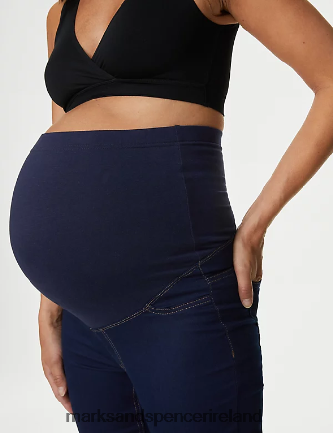 Marks & Spencer Women Maternity Over Bump Jeggings Indigo Mix Clothing 2VJ8DF2671