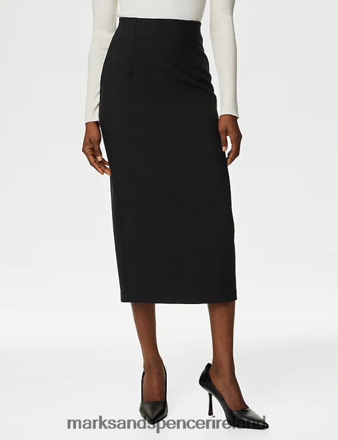Marks & Spencer Women Midaxi Column Skirt Black Clothing 2VJ8DF171