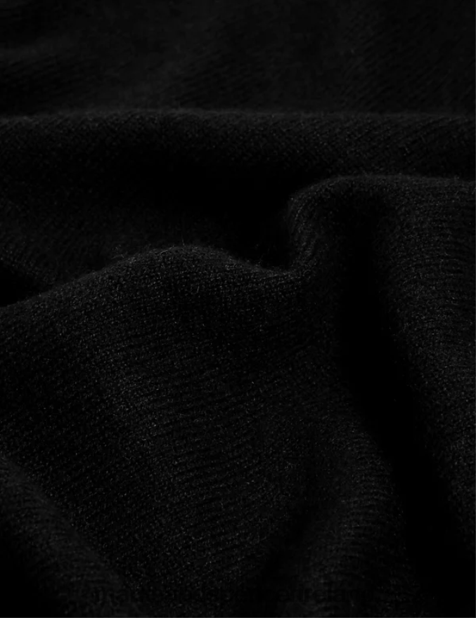 Marks & Spencer Women Pure Cashmere V-Neck Jumper Black Clothing 2VJ8DF2031