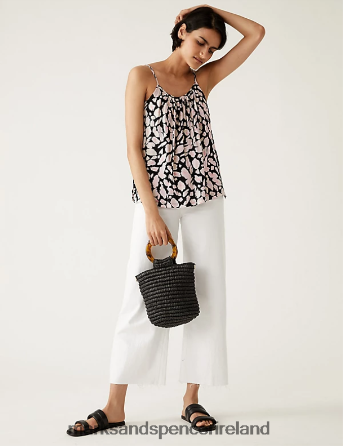 Marks & Spencer Women Printed Cami Top Multi Clothing 2VJ8DF3184
