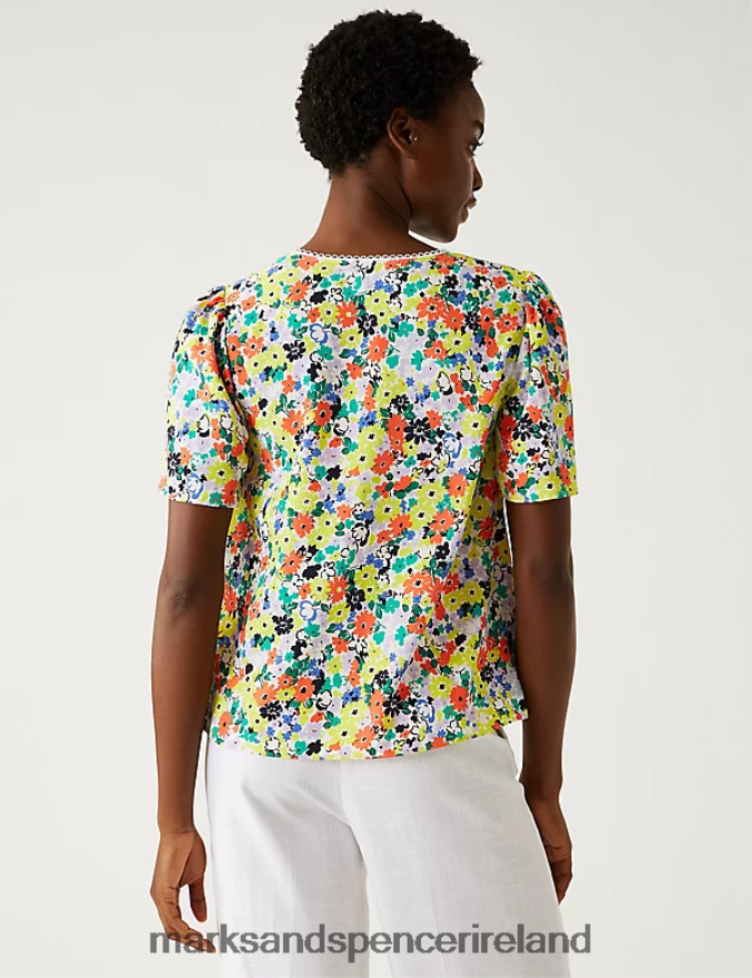 Marks & Spencer Women Printed Top Multi Clothing 2VJ8DF2054