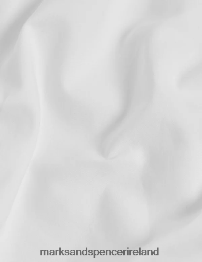 Marks & Spencer Women Pure Cotton Oversized Long Sleeve Shirt White Clothing 2VJ8DF3269