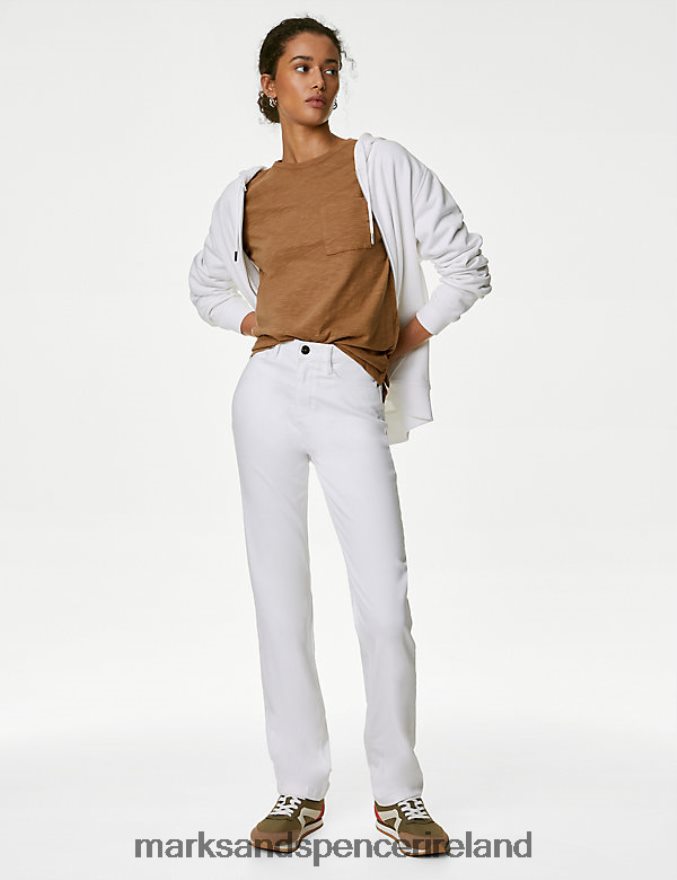 Marks & Spencer Women Pure Cotton Pocket Top Spice Clothing 2VJ8DF2029