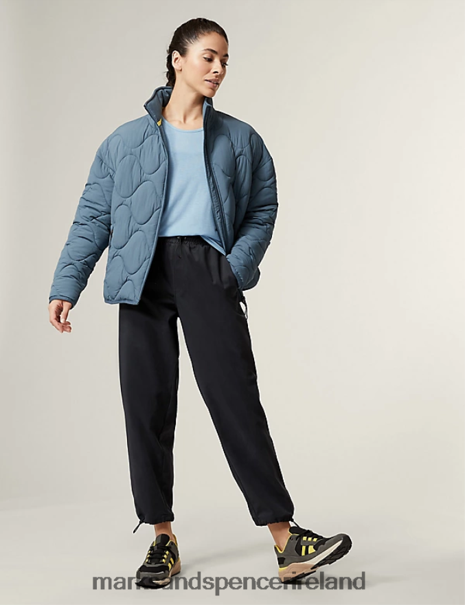 Marks & Spencer Women Scoop Neck Vest Top with Merino Wool Powder Blue Clothing 2VJ8DF1568