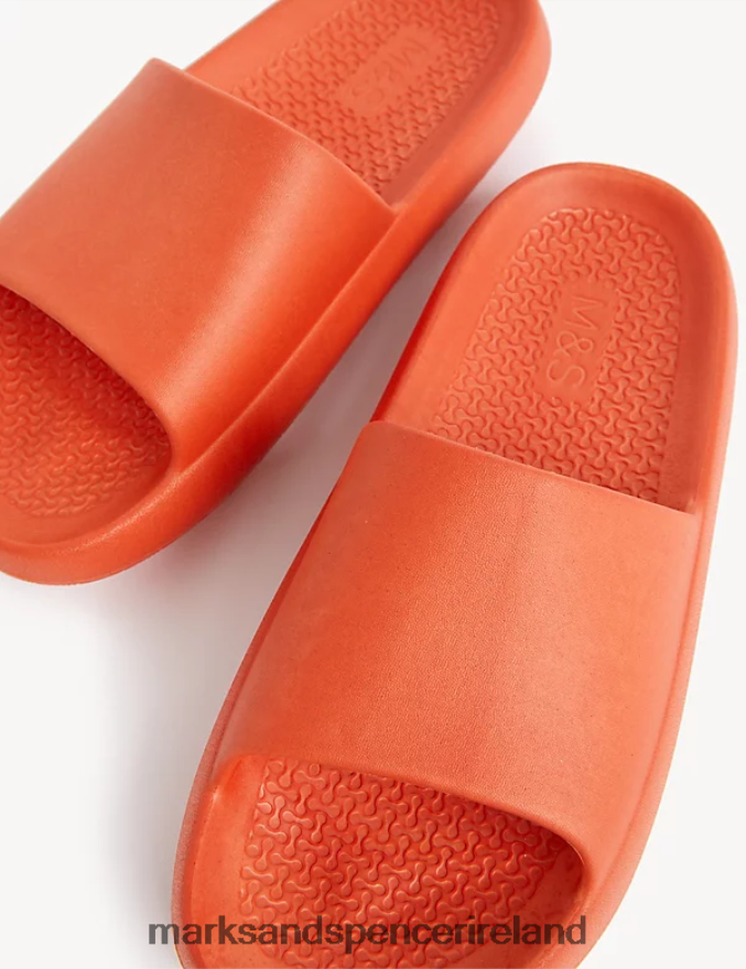 Marks & Spencer Women Footbed Sliders Apricot Footwear 2VJ8DF1803
