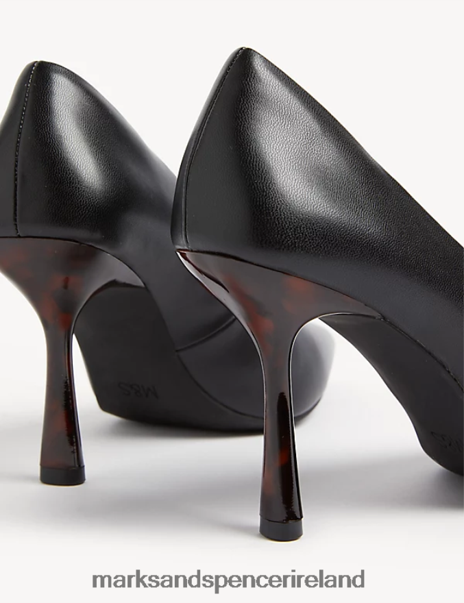 Marks & Spencer Women Statement Pointed Court Shoes Black Footwear 2VJ8DF743