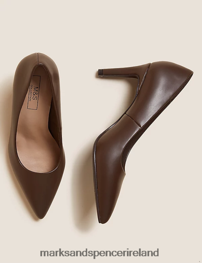 Marks & Spencer Women Stiletto Heel Pointed Court Shoes Rich Quartz Footwear 2VJ8DF699