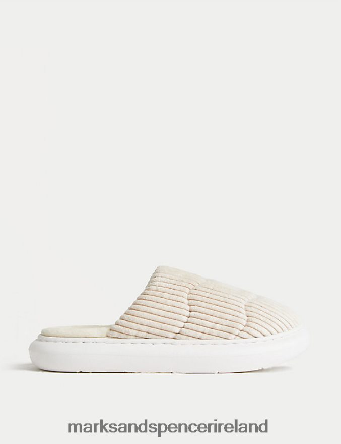 Marks & Spencer Women Mule Slippers Cream Footwear 2VJ8DF1934